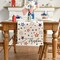 Patriotic Freedom Stars 4th of July Table Runner, Memorial Day Holiday Kitchen Dining Table Decor for Indoor Outdoor Home Party Decoration 13 x 72 Inch